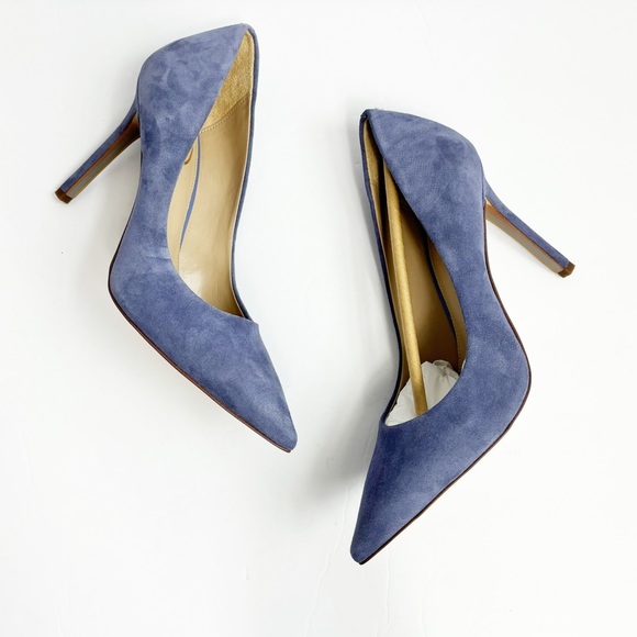 Sam Edelman Shoes - SAM EDELMAN WOMEN'S HAZEL VIOLET LEATHER HEELS SIZE 7 BRAND NEW WITH BOX